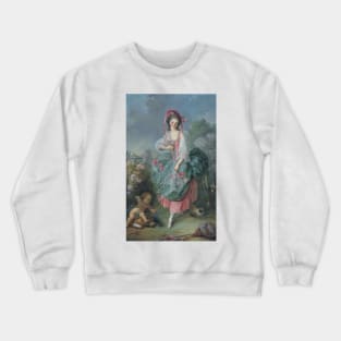 Mademoiselle Guimard as Terpsichore - Jacques-Louis David Crewneck Sweatshirt